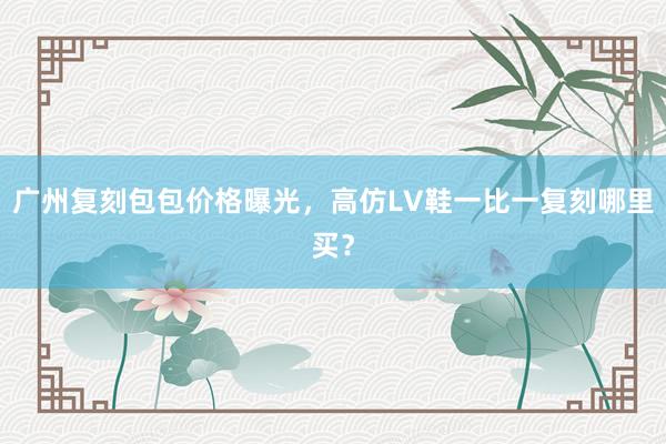广州复刻包包价格曝光，高仿LV鞋一比一复刻哪里买？