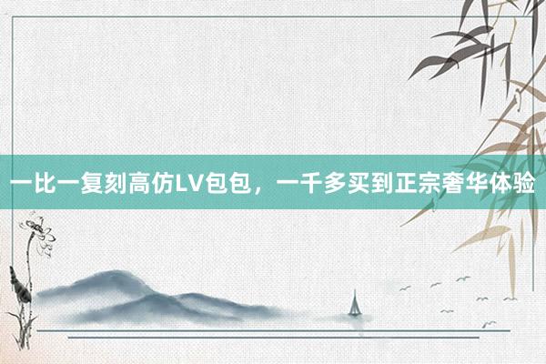 一比一复刻高仿LV包包，一千多买到正宗奢华体验