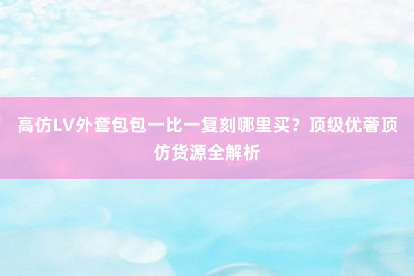 高仿LV外套包包一比一复刻哪里买？顶级优奢顶仿货源全解析