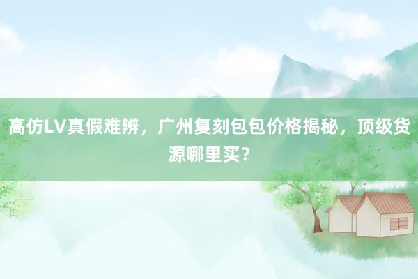 高仿LV真假难辨，广州复刻包包价格揭秘，顶级货源哪里买？
