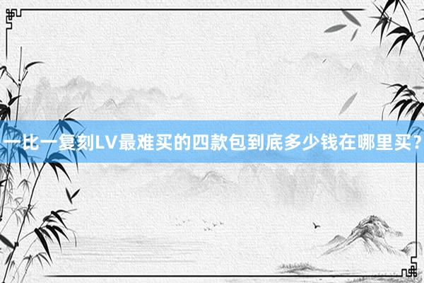 一比一复刻LV最难买的四款包到底多少钱在哪里买？