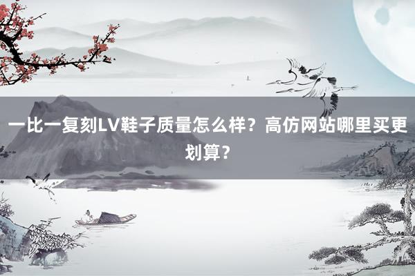 一比一复刻LV鞋子质量怎么样？高仿网站哪里买更划算？