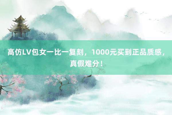 高仿LV包女一比一复刻，1000元买到正品质感，真假难分！