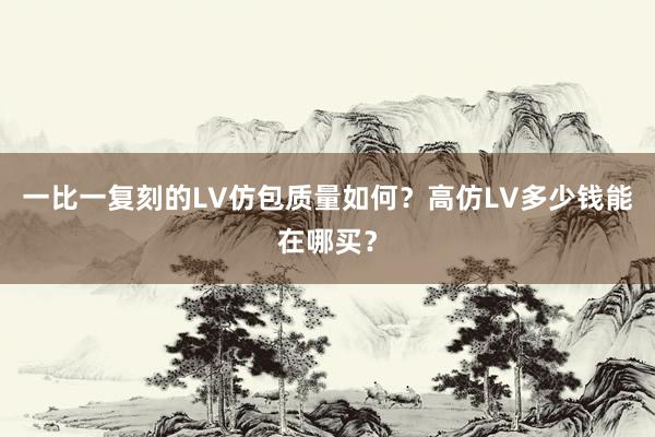 一比一复刻的LV仿包质量如何？高仿LV多少钱能在哪买？