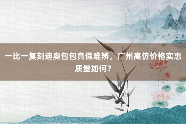 一比一复刻迪奥包包真假难辨，广州高仿价格实惠质量如何？
