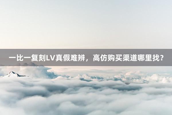 一比一复刻LV真假难辨，高仿购买渠道哪里找？
