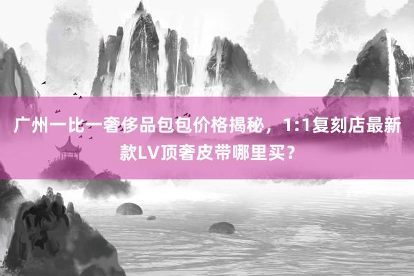 广州一比一奢侈品包包价格揭秘，1:1复刻店最新款LV顶奢皮带哪里买？