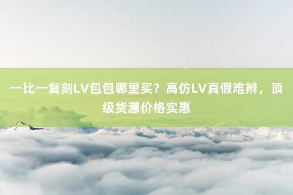 一比一复刻LV包包哪里买？高仿LV真假难辨，顶级货源价格实惠