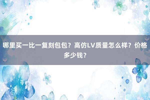 哪里买一比一复刻包包？高仿LV质量怎么样？价格多少钱？