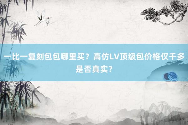 一比一复刻包包哪里买？高仿LV顶级包价格仅千多是否真实？