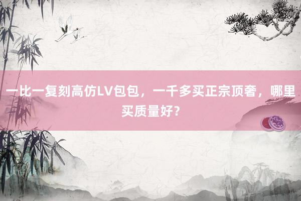一比一复刻高仿LV包包，一千多买正宗顶奢，哪里买质量好？