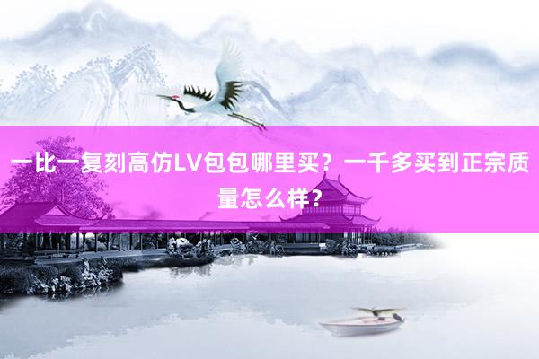 一比一复刻高仿LV包包哪里买？一千多买到正宗质量怎么样？