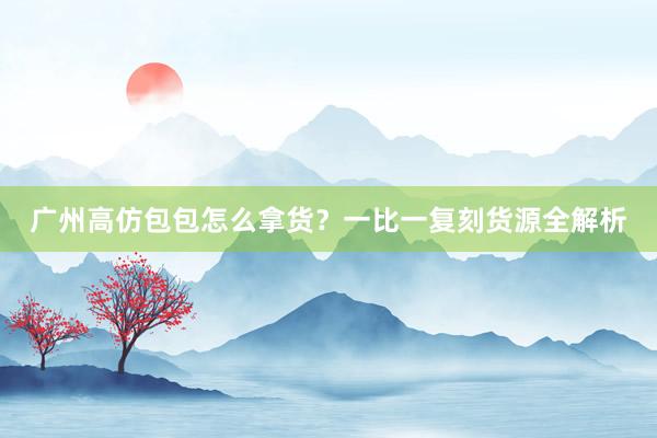 广州高仿包包怎么拿货？一比一复刻货源全解析